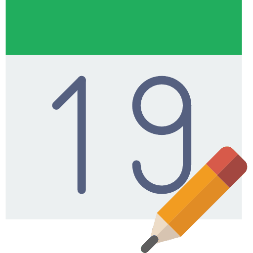 Calendar interface time calendar icon