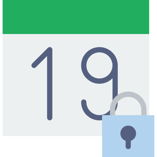Calendar time calendar organization icon
