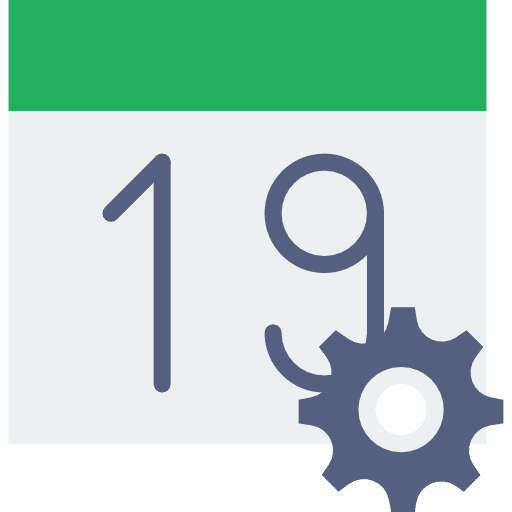 Calendar time organization administration icon