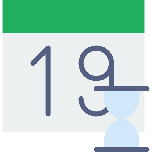 Calendar time organization interface icon