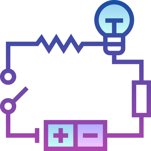 Circuit electricity physics electric icon