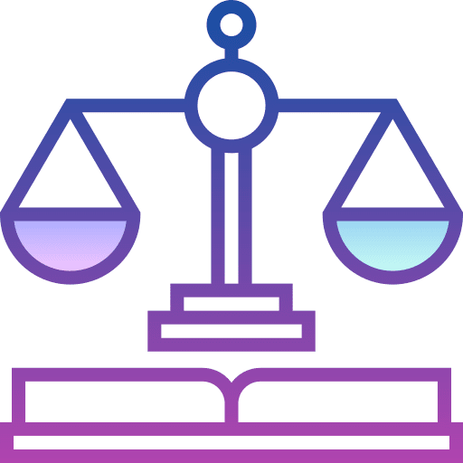 Law justice oath legal icon