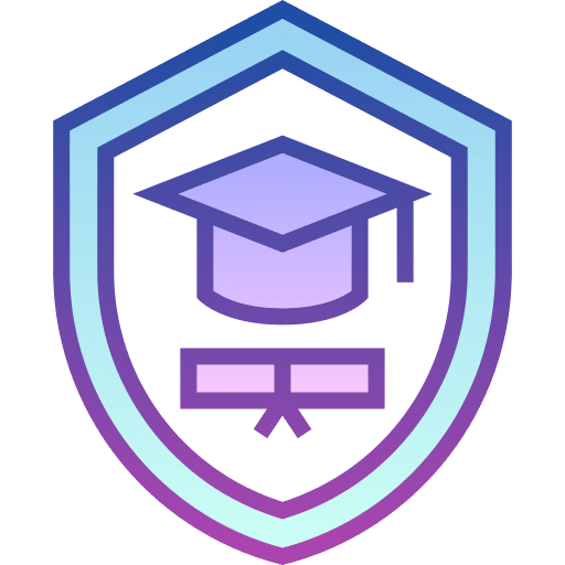 Shield security university protection icon