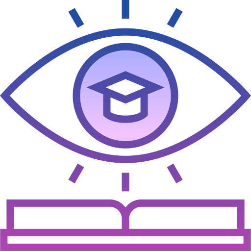 Vision optical view knowledge icon