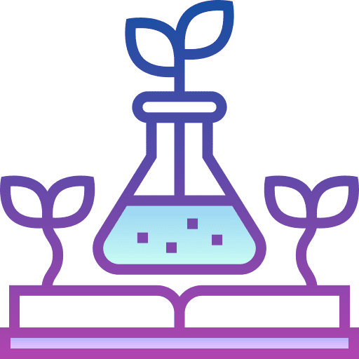 Botany book reading learning icon