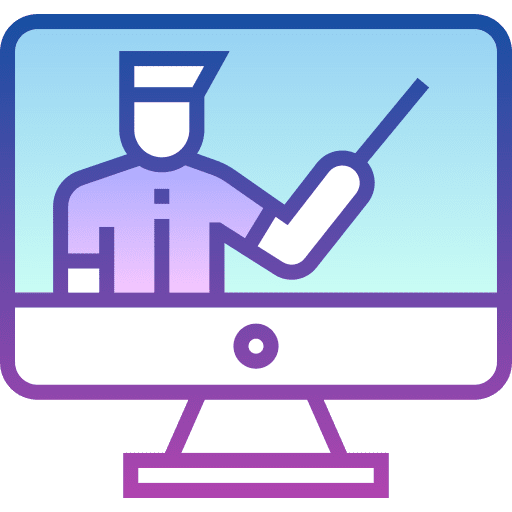 Online learning teaching elearning education icon