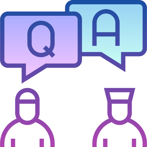 Question people knowledge study icon