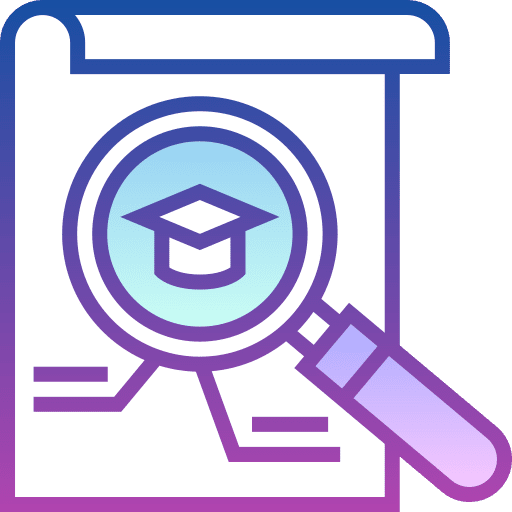 Research education mortarboard analysis icon