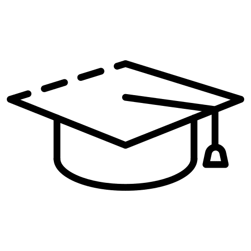 Mortarboard academic school study icon
