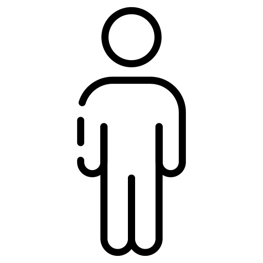 Stickman avatar single people icon