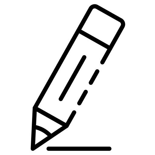 Pencil writing pen draw icon