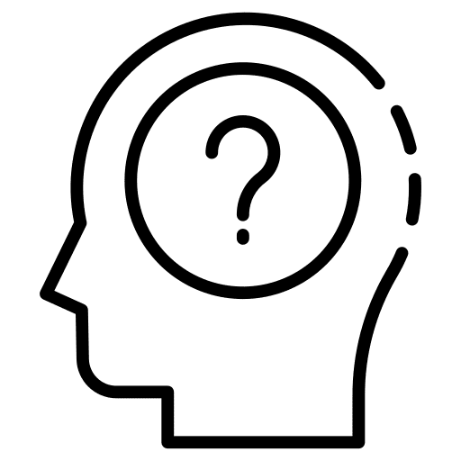 Think plan think mind icon