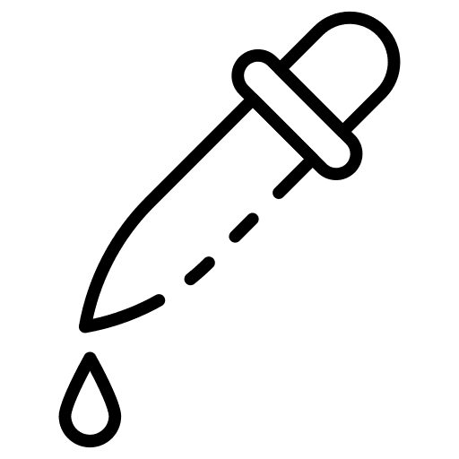 Dropper education laboratory dropper icon