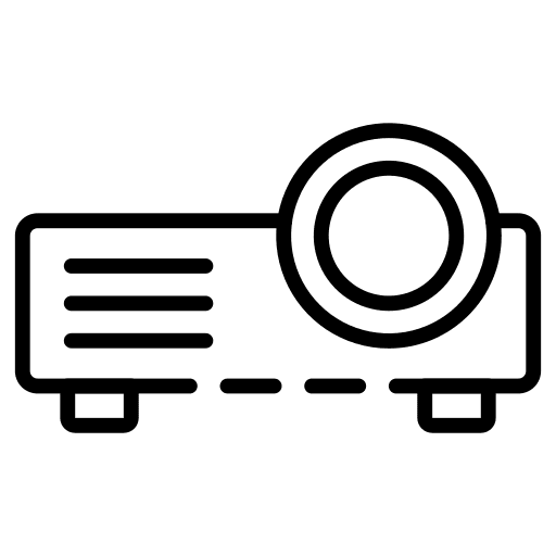 Projector presentation picture video icon