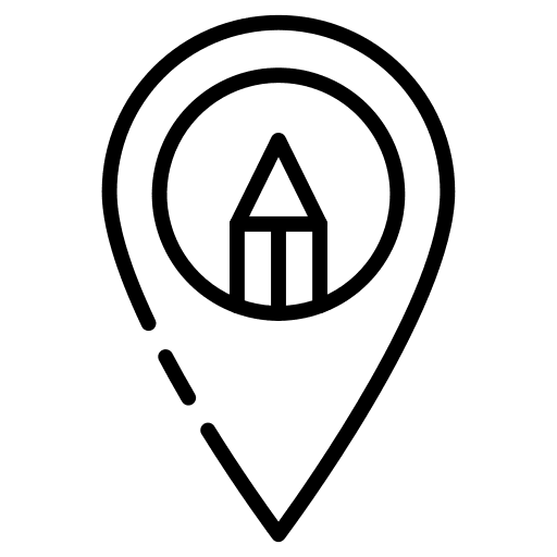 School college map pointer maps and location icon