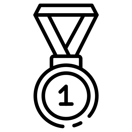 Medal sports and competition champion award icon
