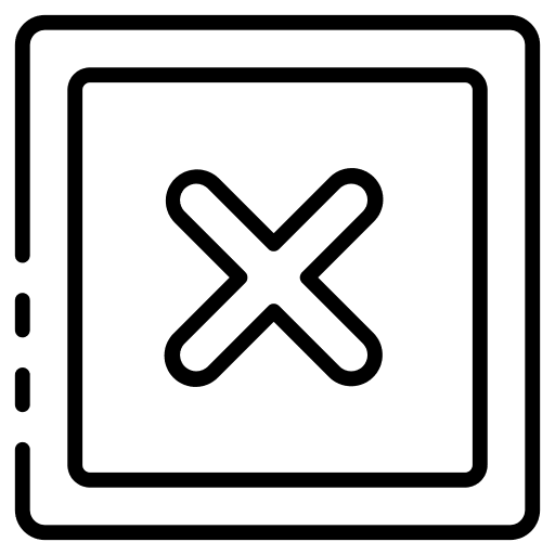 Multiply cross signs cancel icon