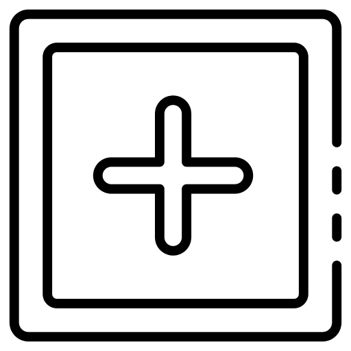Plus button plus shapes and symbols icon