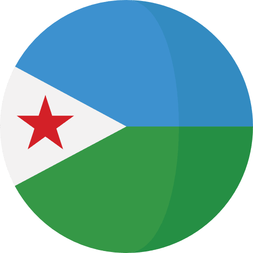 Djibouti nation flags country icon