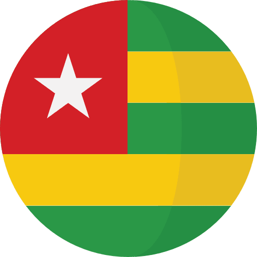 Togo flag nation country icon