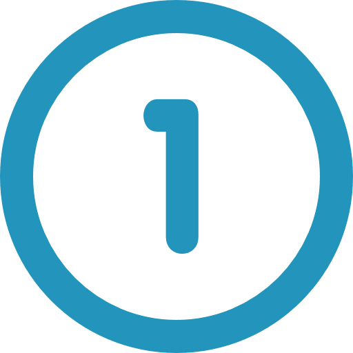 Number figures button numbering icon