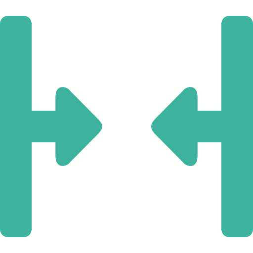 Narrow compact multimedia option arrows icon