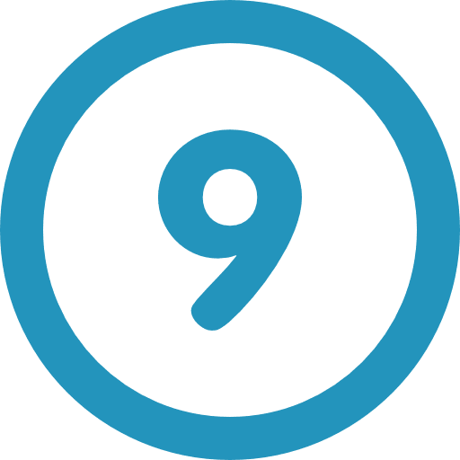 Number figures button number icon