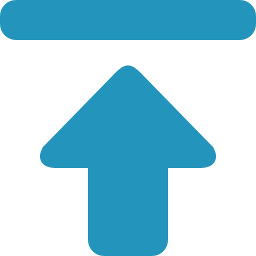 Up arrow multimedia upload control icon