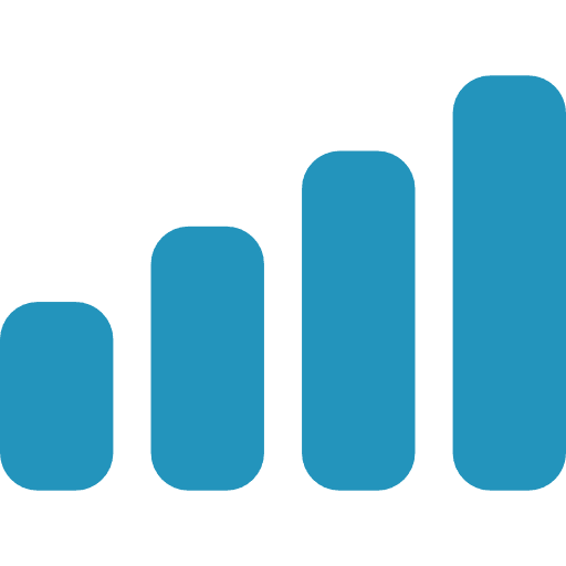 Volume stats business bars graphic icon