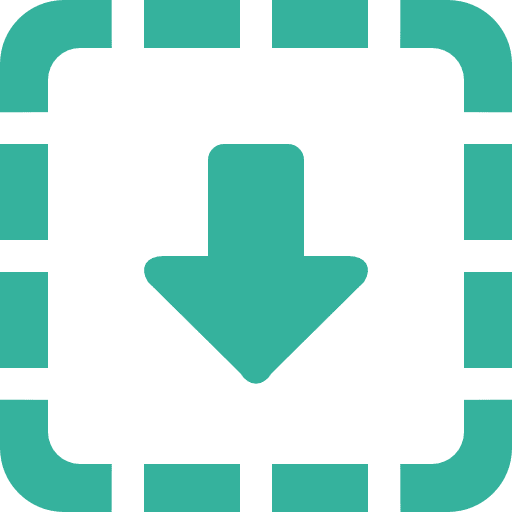 Download multimedia option downloading down arrow icon
