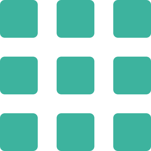 Grid interface categories squares icon