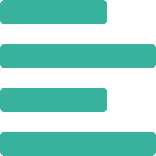 Left alignment option signs alignment icon