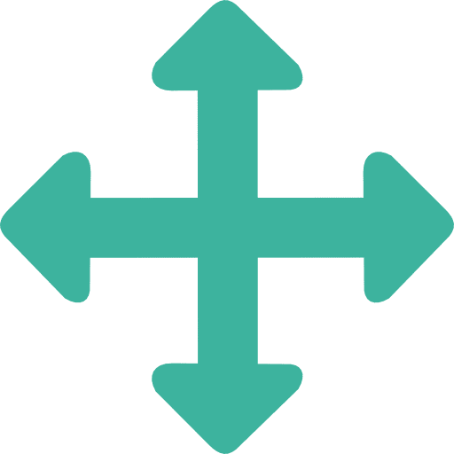 Move direction orientation move icon