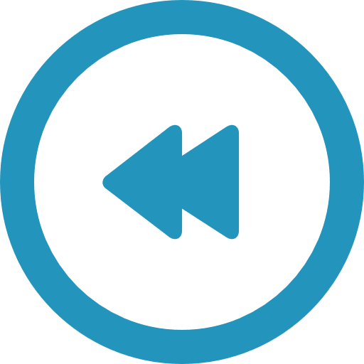Rewind rewind direction interface icon