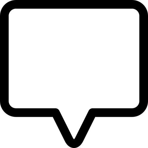 Comment message call out chat icon Comment message call out chat icon