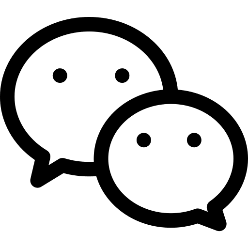Wechat wechat symbol outline icon Wechat wechat symbol outline icon