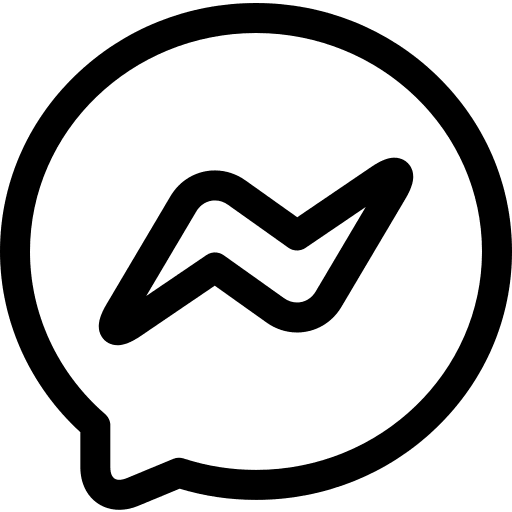 Messenger chat logotype social media icon Messenger chat logotype social media icon