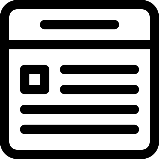 Newsfeed news webpage information icon Newsfeed news webpage information icon