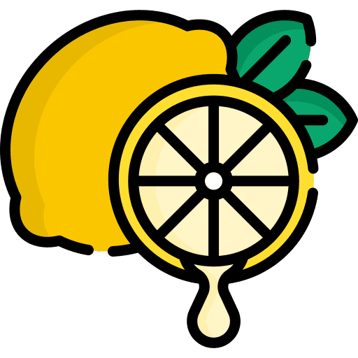 Lemon food and restaurant viburnum fruit sweet icon Lemon food and restaurant viburnum fruit sweet icon