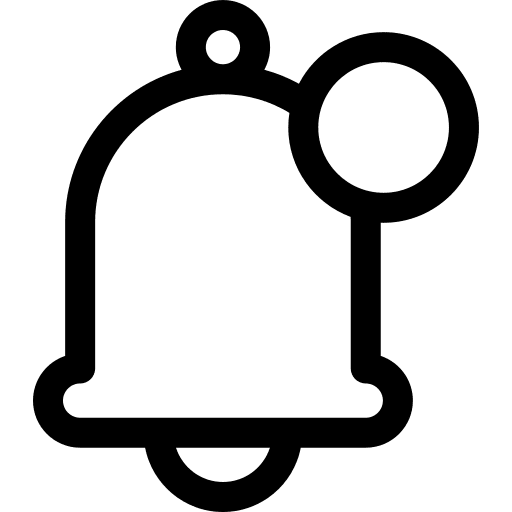 Notification bell interface alarm icon Notification bell interface alarm icon