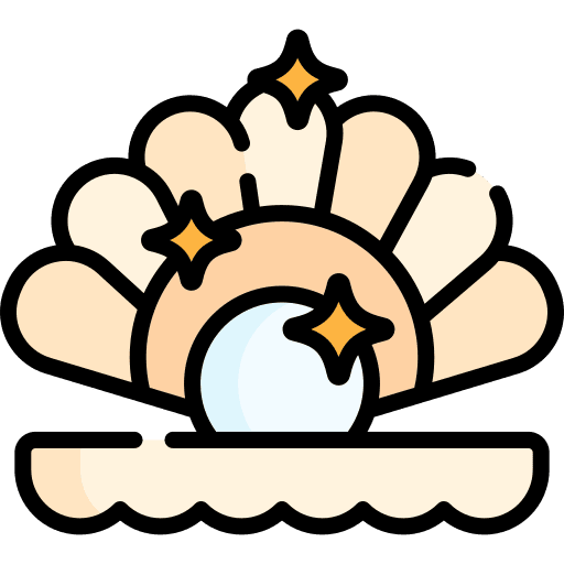 Pearl seashell ocean pearl icon Pearl seashell ocean pearl icon