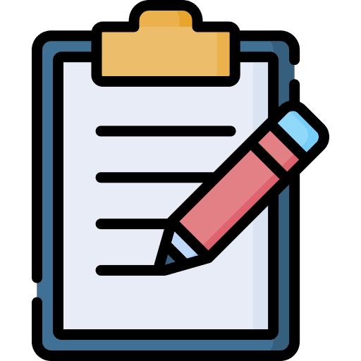 Clipboard file task writing icon Clipboard file task writing icon