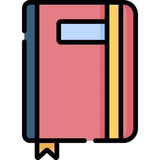 Journal study notebook education icon Journal study notebook education icon