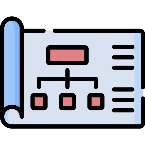 Project marketing organization business icon Project marketing organization business icon