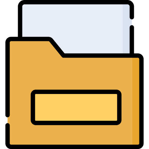 Folder storage archive file icon Folder storage archive file icon