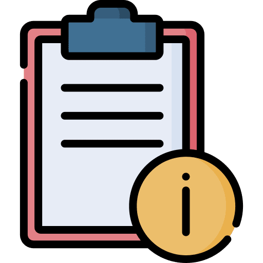 Info archive files and folders information icon Info archive files and folders information icon