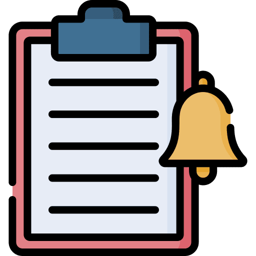 Notification bell task note files and folders icon Notification bell task note files and folders icon