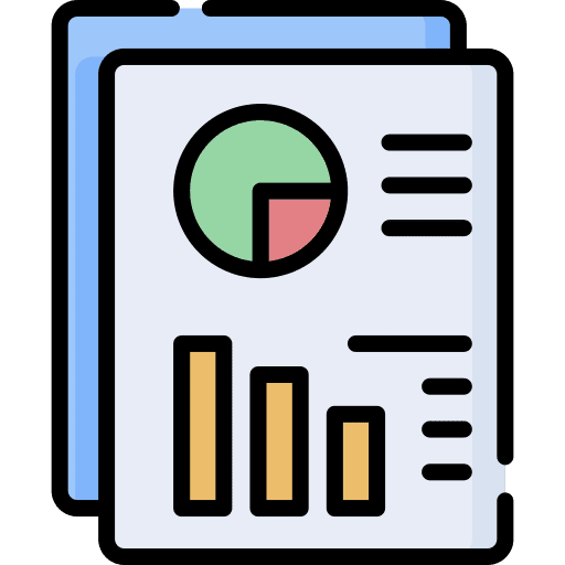 Report pie chart business and finance seo report icon Report pie chart business and finance seo report icon
