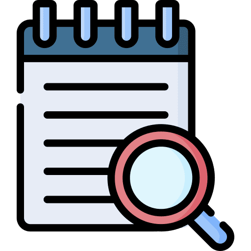 Search zoom note loupe icon Search zoom note loupe icon