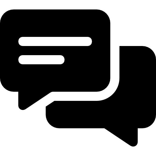 Chat speech bubble communications multimedia icon